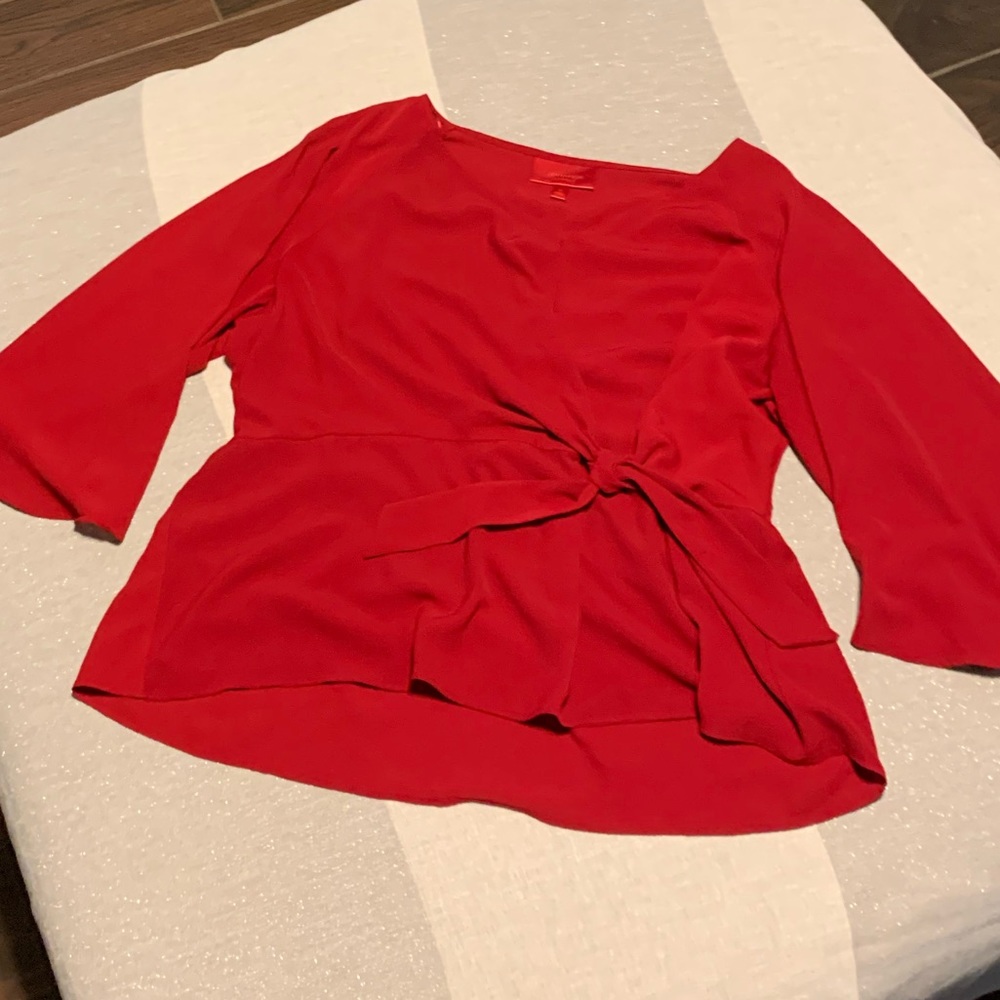 Red Bow Blouse